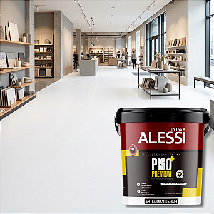 Tinta Piso Acrílica Premium Branco 18 L Alessi