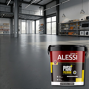 Tinta Piso Acrílica Premium Cinza Chumbo 18 L Alessi