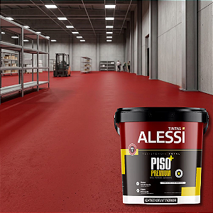 Tinta Piso Acrílica Premium Vermelho Segurança 18 L Alessi
