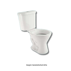 Kit Diva Vaso Sanitário + Caixa Acoplada Branco Onix