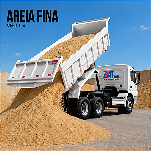 Areia Fina Carga 1 m³