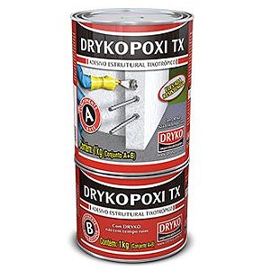 Adesivo Estrutural Epóxi Drykopóxi TX A+B 1kg Dryko