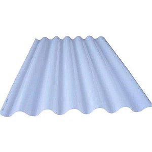 Telha Polietileno 2,44m x 0,50m Transparente 4mm