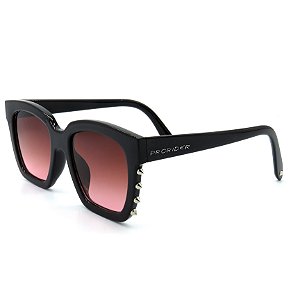 Óculos Solar Prorider preto com lente degrade vinho  - R8664 C2