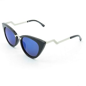 Óculos Prorider - Solar Preto com Lentes Azul Fumê - ofr32