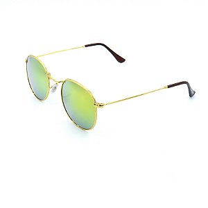 Óculos Prorider - Solar Dourado com Lentes Verde Fumê - ze3