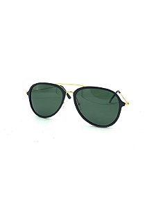 Óculos Prorider - Solar dourado e preto com lente fume verde