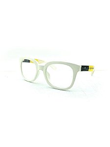 Prorider Trend Collection- receituário branco e amarelo com lente de apresentação