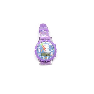 Relógio Infantil Prorider Roxo com Estampa de Coelhinhos - RLIRX2020