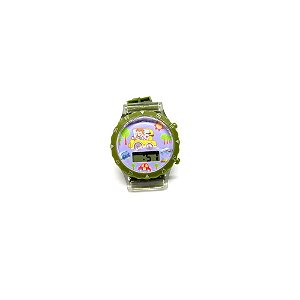 Relógio Infantil Prorider Verde com Estampa de Carrinho - RLIVR2020