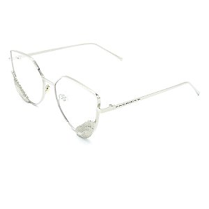 Óculos de Grau Prorider Prata com Detalhes - 8276