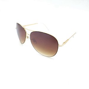 Óculos Solar Prorider Dourado Detalhado Com Lente Degradê Marrom - B88-134
