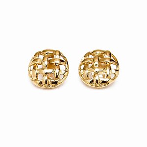 BRINCO TRAMA DOURADO ROSANA BERNARDES