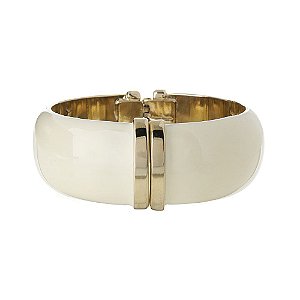 BRACELETE MOLA ESMALTADO MARFIM DOURADO NADIA GIMENES