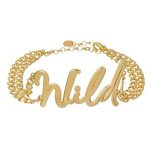 CHOKER WILD METAL DOURADO COLEÇÃO WILD LOVE NÁDIA GIMENES