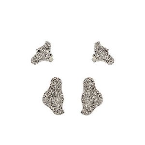KIT DE BRINCO E PIERCING LUMIÈRE ROSETTE PR/BLACK DIAMOND