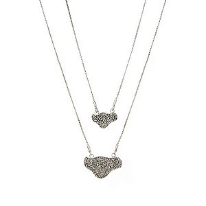 ESCAPULÁRIO LUMIÈRE ROSETTE PR/BLACK DIAMOND