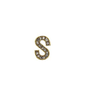 BOTTON LETRA S DOURADO
