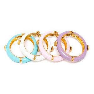 PULSEIRA CANDY APLIQUE AZUL DOURADA ROSANA BERNARDES