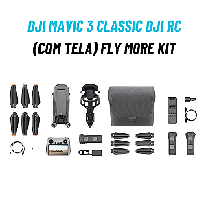 DJI Mavic 3 Classic DJI RC (com tela) Fly More Kit