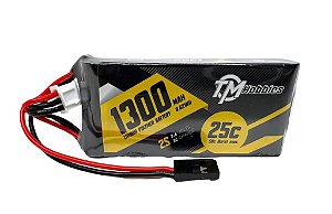 Bateria 1300mah 7,4v 25c Lipo Receptor Rx Servos Tm Hobbies