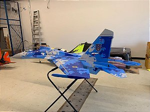 CARF  Sukhoi SU-27 Custom Ukrainian Blue Digital Camo