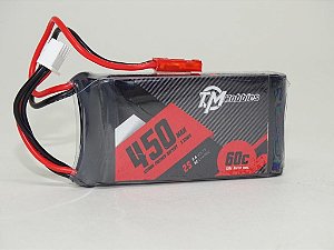 Bateria LiPo 450mah 7,4v 60C 2S Shock Flyer