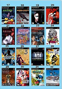 Catálogo Jogos Playstation 2 (Ps2) - 609 à 624 - Fenix GZ - 16 anos no  mercado!