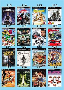 Catálogo Jogos Playstation 2 (Ps2) - 113 à 128