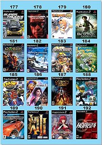 Catálogo Jogos Playstation 2 (Ps2) - 177 à 192