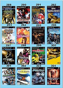 Catálogo Jogos Playstation 2 (Ps2) - 289 à 304