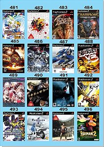 Catálogo Jogos Playstation 2 (Ps2) - 1665 á 1680 - Fenix GZ - 16 anos no  mercado!