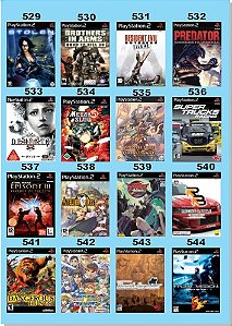 Catálogo Jogos Playstation 2 (Ps2) - 673 à 678 - Fenix GZ - 16 anos no  mercado!