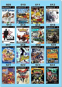 Catálogo Jogos Playstation 2 (Ps2) - 721 à 736 - Fenix GZ - 16 anos no  mercado!