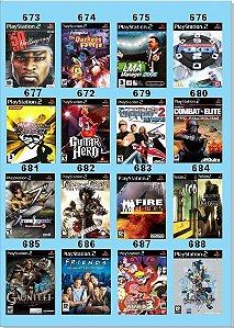 Catálogo Jogos Playstation 2 (Ps2) - 193 à 208 - Fenix GZ - 16 anos no  mercado!