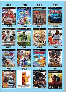 Catálogo Jogos Playstation 2 (Ps2) - 673 à 678 - Fenix GZ - 16 anos no  mercado!