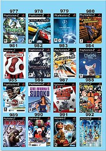 Catálogo Jogos Playstation 2 (Ps2) - 673 à 678 - Fenix GZ - 16 anos no  mercado!