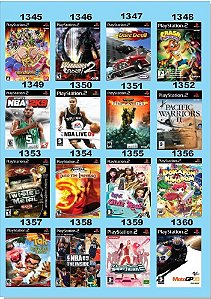 Catálogo Jogos Playstation 2 (Ps2) - 1345 à 1360