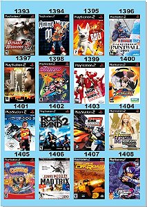 Catálogo Jogos Playstation 2 (Ps2) - 721 à 736 - Fenix GZ - 16 anos no  mercado!