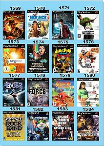 Catálogo Jogos Playstation 2 (Ps2) - 721 à 736 - Fenix GZ - 16 anos no  mercado!