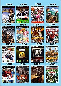 Catálogo Jogos Playstation 2 (Ps2) - 1665 á 1680 - Fenix GZ - 16 anos no  mercado!