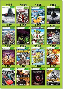 Catálogo Jogos Xbox 360 - 1153 à 1216 - Fenix GZ - 16 anos no mercado!