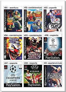 Catálogo Jogos Playstaion 1 - 271 à 360 - Fenix GZ - 16 anos no