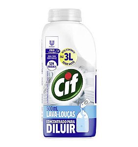 CIF LAVA-LOUÇAS CONCENTRADO PARA DILUIR 500ML