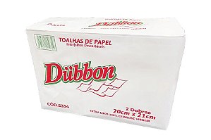 PAPEL TOALHA INTERFOLHA DUBBON 100% CELULOSE 20X21