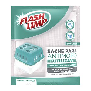 SACHE PARA ANTI MOFO REUTILIZAVEL 400G FLASHLIMP