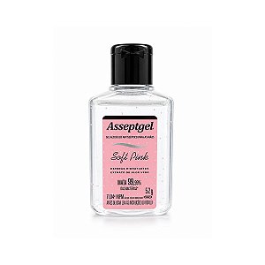 Gel Antisséptico Soft Pink e Aloe Vera 52g Asseptgel Start