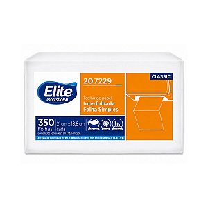 TOALHA DE PAPEL INTERFOLHADO F.SIMPLES ELITE CLASSIC C/ 350 FOLHAS