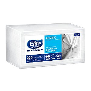 PAPEL TOALHA INTERFOLHADO F.DUPLA ELITE PLUS C/ 200 FOLHAS