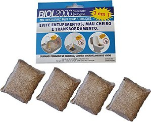 SANEANTE BIOLOGICO BIOL2000 60G - LIMPA FOSSA E CAIXA DE GORDURA